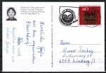 Bund 1023 als portoger. EF mit 60 Pf Tag der Briefmarke 1979 auf Inlands-Postkarte von 1982-1993