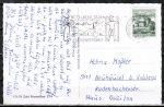 Ansichts-Postkarte mit 1,30 Schilling-Marke und Sondertarif-Stempel von Mittelberg / Kleinwalsertal wohl von 1969 nach West-Deutschland