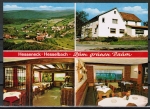 Werbe-Ansichtskarte Oberzent / Hesselbach. Gasthaus und Pension "Zum Grnen Baum" - Familie Grnvogel, um 1980