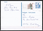 Bund 918 als Auslands-GA-Pk P 136 I mit eingedr. Marke 70 Pf B+S im Buchdruck + 30 Pf SWK-Zusatz portogerecht als Inlands-Postkarte von 1998, codiert