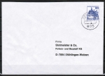 Bund 997 als 10 Pf berfrankierte EF mit 90 Pf B+S - Serie aus Rolle auf Inlands-Brief bis 20g von 1982-1989