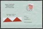 Bund 1143 als portoger. EF mit 300 Pf B+S - Serie aus Rolle im Letterset-Druck auf Nachnahme-Brief 20-50g von 1987-1989 mit Quittung