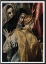 Ansichtskarte von El Greco (1541-1614) - "Entkleidung Christi" (Ausschnitt mit den 3 Marien)