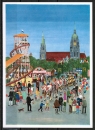 Ansichtskarte von Petra Moll (1921-1989) - "Oktoberfest III"