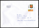 Bund 3475 als portoger. EF mit 270 Cent Blumen aus Bogen mit Strichcode-Rand / ER auf C5-Inl.-Brief ber 2 cm Dicke von 2019-2021, ca. 23 cm lang