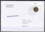 Bund 1335 als portoger. EF mit 70 Pf Wohlfahrt 1987 auf Briefdrucksache bis 20g von 1987-1989
