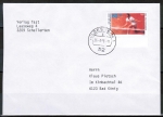 Bund 1354 als portoger. EF mit 80 Pf Sport 1988 auf Inlands-Brief bis 20g von 1988-1989