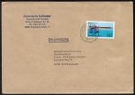Bund 1378 als portoger. EF mit 140 Pf Schieblehre auf Inlands-Drucksache 50-100g von 1988-1989, 14x20 cm