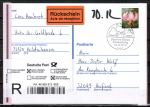 Bund 3118 als portoger. EF mit 440 Blumen auf Einschreib-Eigenhändig oder Einschreib-Rückschein-Postkarte von 2014-2015 im Ankauf gesucht