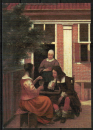 Ansichtskarte von Pieter de Hooch (1629-1684) "Das Landhaus"