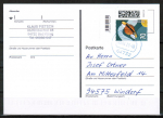 Bund 3670 als portoger. EF mit 70 Cent Briefe-Dauerserie aus Rolle mit Scancode-Feld auf Inlands-Postkarte von 2022-heute, codiert