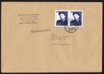 Bund 1575 als portoger. MeF mit 2x 100 Pf Nelly Sachs auf Briefdrucksache 50-100g von 1991-1993, 14x20 cm