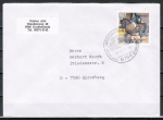 Bund 1594 als portoger. EF mit 100 Pf Sport 1992 auf Inlands-Brief bis 20 Gramm von 1992-1997