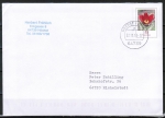 Bund 2968 als Ganzsachen-Umschlag mit eingedruckter Marke 58 Cent Blumen als Inlands-Brief bis 20g von 2013 gebraucht, codiert
