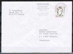 Bund 1489 als portoger. EF mit 70 Pf Frauen auf VGO-Auslands-Brief bis 20g vom März 1991 nach Frankreich