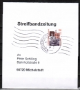 Bund 2140 EF mit 110 Pf / 0,56 ¤ SWK aus Rolle auf Inlands-Streifbandzeitung bis 50g von 2000-2003