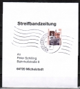 Bund 2140 EF mit 110 Pf / 0,56  SWK aus Rolle auf Inlands-Streifbandzeitung bis 50g von 2000-2003