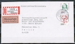 Bund 1397 als portoger. MiF mit 500 + 300 Pf Frauen auf Inlands-Einschreibe-Rückschein-Brief bis 20g von 1993