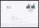Bund 1341 als portoger. MeF mit 2x 60 Pf SWK als Bogen-Paar auf Ausl.-Brief bis 20g von 1987-1989 nach Polen, AnkStpl.