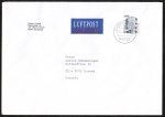 Bund 2302 als portoger. EF mit 1,60  SWK aus Rolle auf Nichtstandard-Europa-Brief bis 50g von 2003-2005 in die Schweiz, codiert, 14x20 cm
