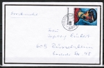 Bund 799 als portoger. EF mit 40 Pf A. v. Jawlensky auf Briefdrucksache bis 20g von 1974-1978