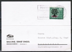 Bund 326 als portoger. EF mit 10 Pf Weltflüchtlingsjahr auf Inlands-Postkarte von 1960-1961