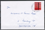 Bund 380 als portoger. EF mit 20 Pf Lied und Chor auf kleinformatigem Inlands-Brief bis 20g von 1962-1963