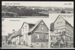 Repro-Foto einer Repro-Neudruck-Ansichtskarte Momart, mit Gasthaus "Zur Post" - die Neudruck-AK d�rfte wohl um 1980 entstanden sein