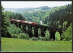 Ansichtskarte Oberzent / Himbchelviadukt, mit Zug mit Diesel-Lok, um 1995