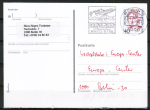 Berlin 788 als portoger. EF mit 40 Pf Frauen-Serie auf Orts-Postkarte innerhalb Berlins von 1987-1991