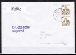 Bund 914 als portoger. EF mit 2x 30 Pf B+S - Serie aus Rolle im Letterset-Druck auf Ausl. Drucksache bis 20g von 1987-1989 in die UdSSR, AnkStpl.