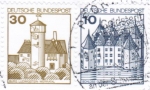 Bund 914+913 LS u.g. als portoger. Zdr.-EF mit 30+10 Pf B+S Zdr. unten geschn. aus Letterset-MH auf Orts-Postkarte innerh. Berlins von 1990-1991 im Ankauf gesucht !