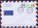 Bund 913+1038+1140 u.g. als portoger. Zdr.-EF mit 10+grne50+80 Pf B+S als Zdr. unten geschn. aus MH auf Luftpost-Brief bis 5g von 1982-1989 USA/Code