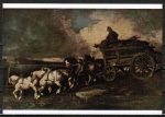 Ansichtskarte von Theodore Gericault (1791-1824) - "Der Kohle-Wagen"