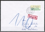 Bund ATM 1 - Betrugsversuch vom Januar 1982 - Wertstufe von Hand eingetragen - mit Nachgebühr belegt