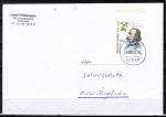 Bund 3508 als portoger. EF mit 155 Cent Theodor Fontane auf "kleinformatigem" Inlands-Brief über 50g von 2019-2021, codiert, B6-Format