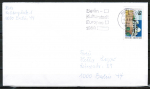 Berlin 804 als portoger. EF mit 50 Pf Urania auf Ortsbrief bis 20g von 1988-1989 innerhalb Berlins