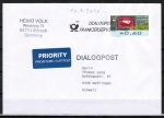 Bund ATM 9 - "Briefe empfangen" - Marke zu 0,60 Euro als portoger. EF auf Auslands-Priority-Dialogpost vom Juli 2020 in die Schweiz, codiert