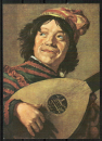 Ansichtskarte von Frans Hals (etwa 1580/1585-1666) "Der Lautenspieler"