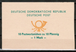 DDR - Sondermarken-Markenheftchen SMHD 1a / I-6-1 ... ** - einwandfrei