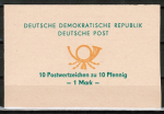 DDR - Sondermarken-Markenheftchen SMHD1a / I-6-1 ... ** - einwandfrei