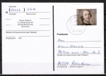 Bund 1747 als Ganzsachen-Ausschnitt mit 80 Pf J. G. Herder -1994 auf Inlands-Postkarte gebraucht, codiert