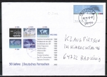 Bund 2288 als Sonder-Ganzsachen-Umschlag USo 44 mit eingedr. Marke 56 Ct. Fernsehen - 2012 - 1 Ct. überfrank. als Inl.-Brief verwendet, codiert