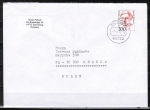 Bund 1397 als portoger. EF mit 500 Pf Frauen auf Europa-Brief 50-100g von 1993-2002 nach Polen, AnkStpl., B6-Format
