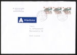 Bund 1339 als portoger. MeF mit 3x 30 Pf SWK aus Rolle auf A-Brief vom Zollausschlussgebiet Bsingen von 1994 in die Schweiz 14x20 cm