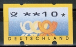 Bund ATM 3.3 - mit magerem Posthorn-Eindruck - Marke zu 10 Pf in postfrischer Erhaltung !