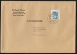 Bund 1342 als portoger. EF mit 80 Pf SWK C/o.g. aus MH auf Inl.-Bchersendung bis 100g von 1989-1993, 14x20 cm