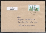 Bund 1406 als portoger. MeF mit 2x 100 Pf SWK "Alttting" D/u.g. aus Nasskl.-MH auf Inl.-Brief 20-50g von 1993-1997