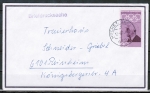 Bund 563 als portoger. EF mit 30 Pf Olympiade 1968 / Coubertin auf Briefdrucksache bis 20g von 1972-1974
