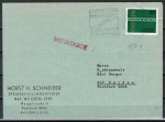 Bund 675 als portoger. EF mit 20 Pf Europa 1971 auf Briefdrucksache bis 20g vom Aug. 1971